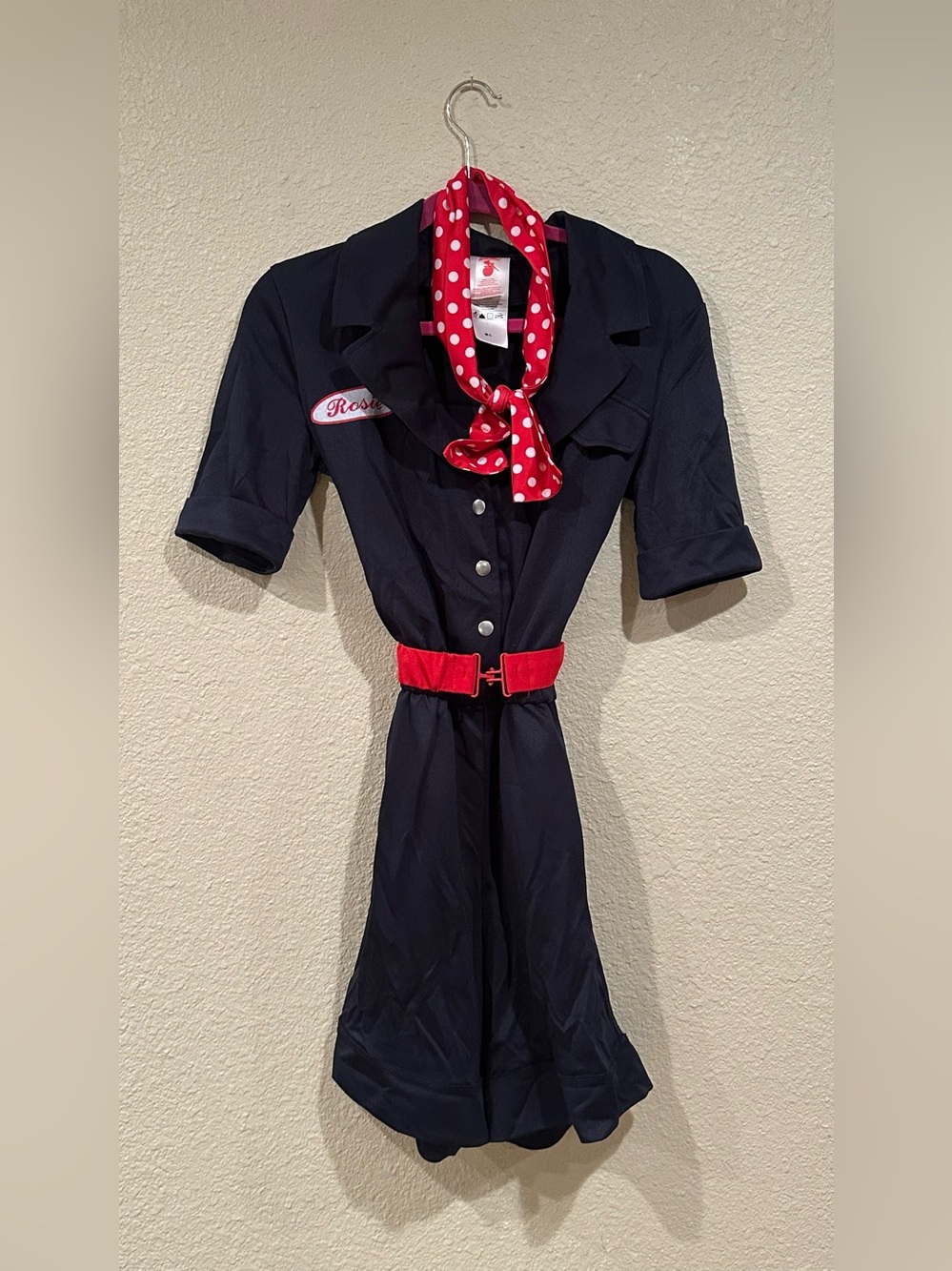 Halloween Delicious Riveting Rosie the Riveter Costume M/L 1940s Pinup